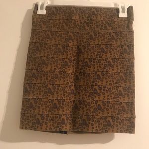 Pleasure doing business leopard skirt